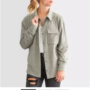 BKE button up fleece shirt